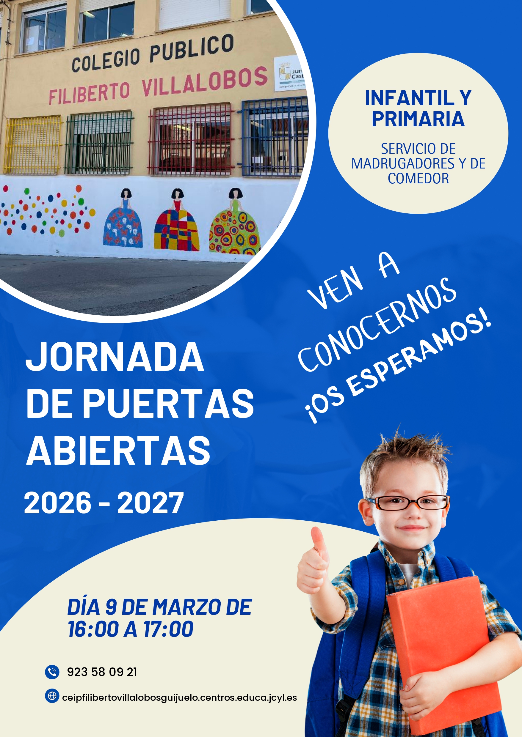 Cartel de puertas abiertas